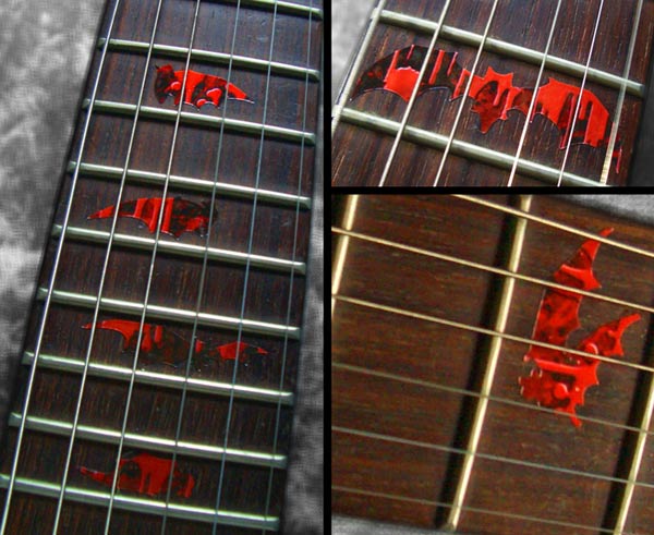 Bat Wings - Fret Markers for Guitars & Bass - Inlay Stickers Jockomo