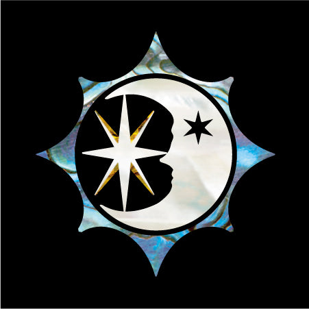 Sun, Moon & Star Symbol - Inlay Stickers Jockomo