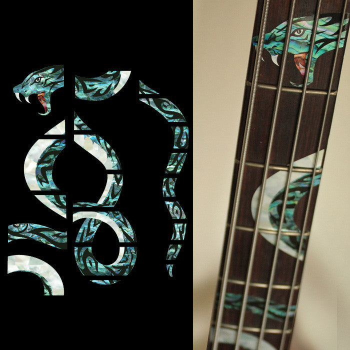 Twisted Snake - Fret Markers for Bass - Inlay Stickers Jockomo