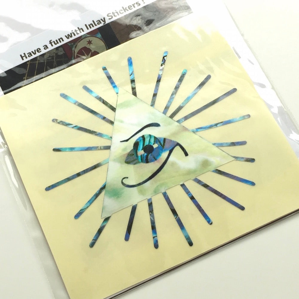 Pyramid / Psychedelic Eye Triangle - Inlay Stickers Jockomo