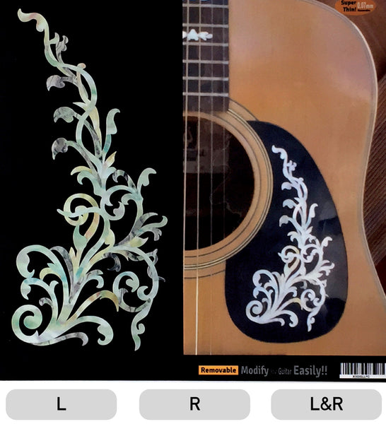 Vintage Vines (White Pearl) - Inlay Stickers For Guitars & Bass – Inlay