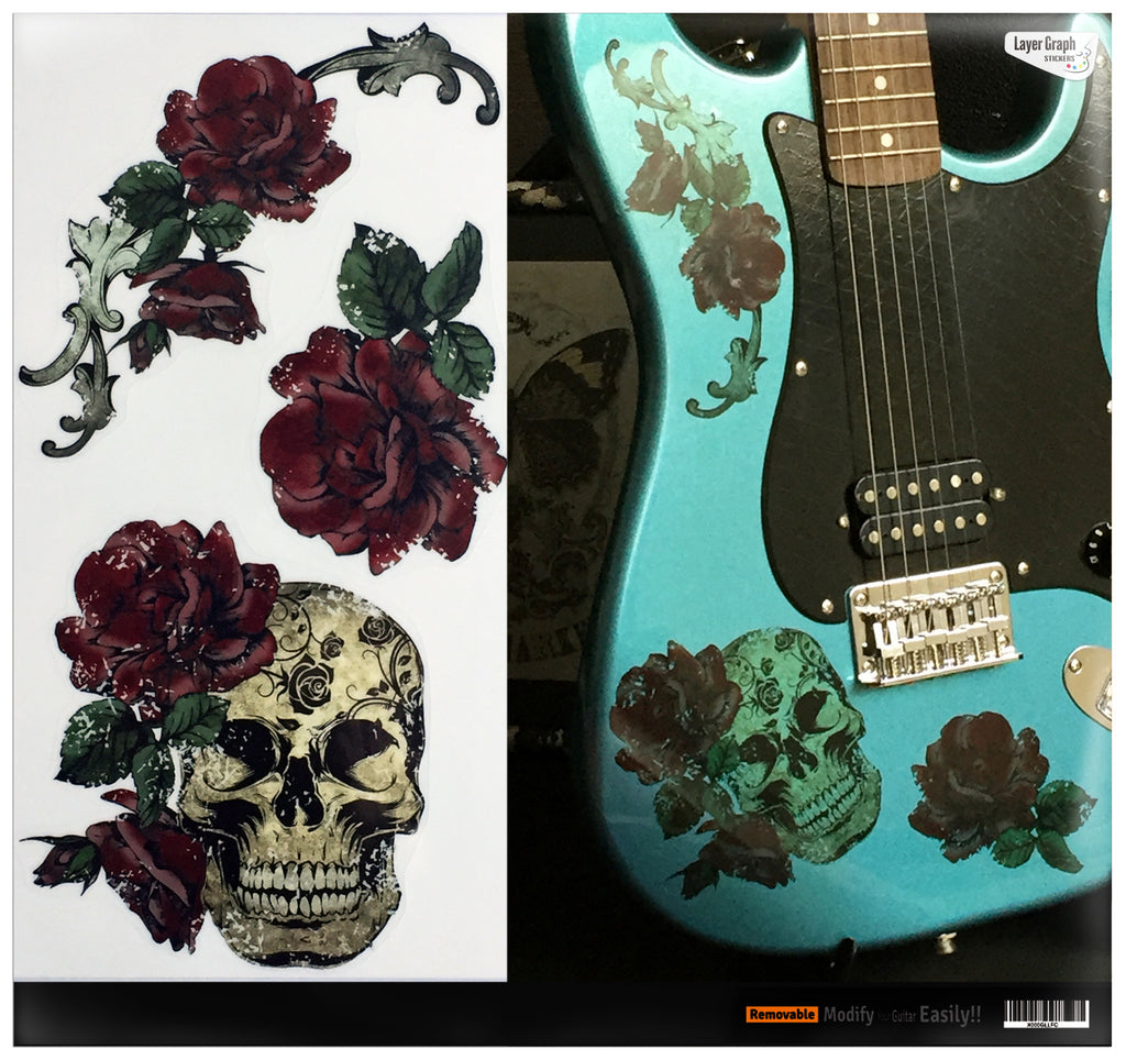 Gothic Skull & Roses - Layer Graph Stickers - Inlay Stickers Jockomo
