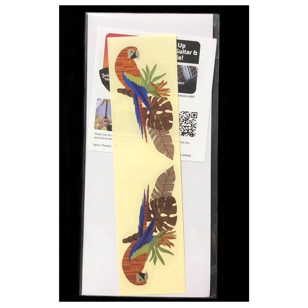Exotic Birds (Parrots) - Inlay Stickers for Guitars, Bass & Ukuleles - Inlay Stickers Jockomo