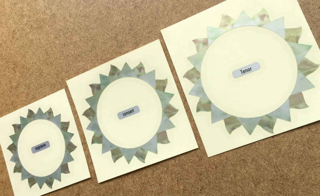 Sun (White Pearl) - Purfling for Ukuleles - Inlay Stickers Jockomo