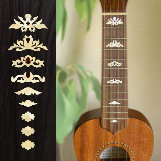 Deluxe - Fret Markers for Ukuleles - Inlay Stickers Jockomo