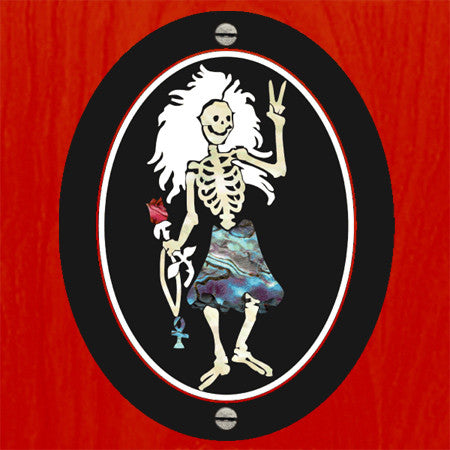 Rosebud "Dancing Skeleton" / Jerry Garcia Grateful Dead - Inlay Stickers Jockomo