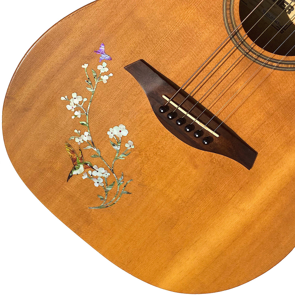 In The Garden (Flowers, Hummingbird & Butterfly) - Inlay Stickers Jockomo