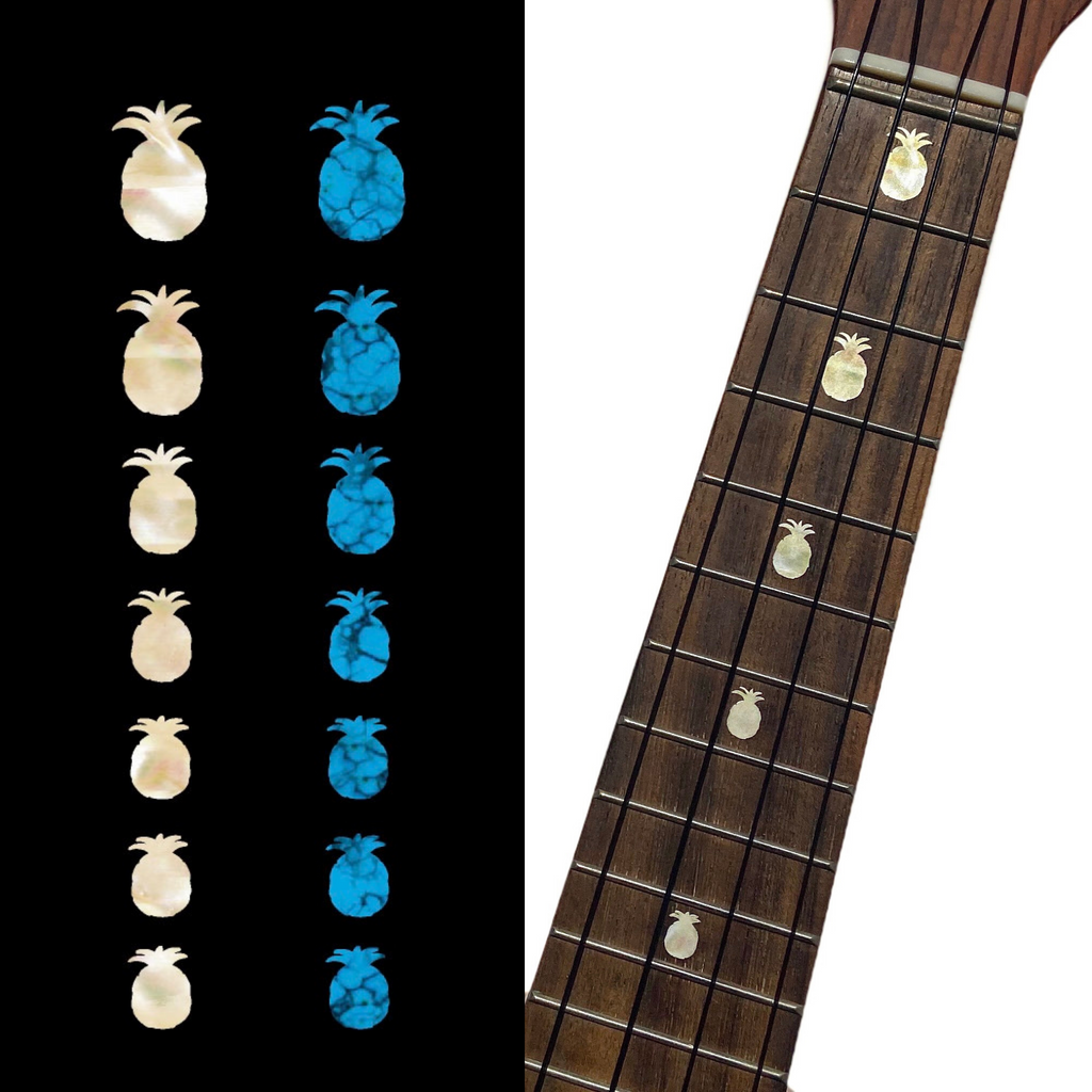 Pineapples - Fret Markers for Ukuleles - Inlay Stickers Jockomo