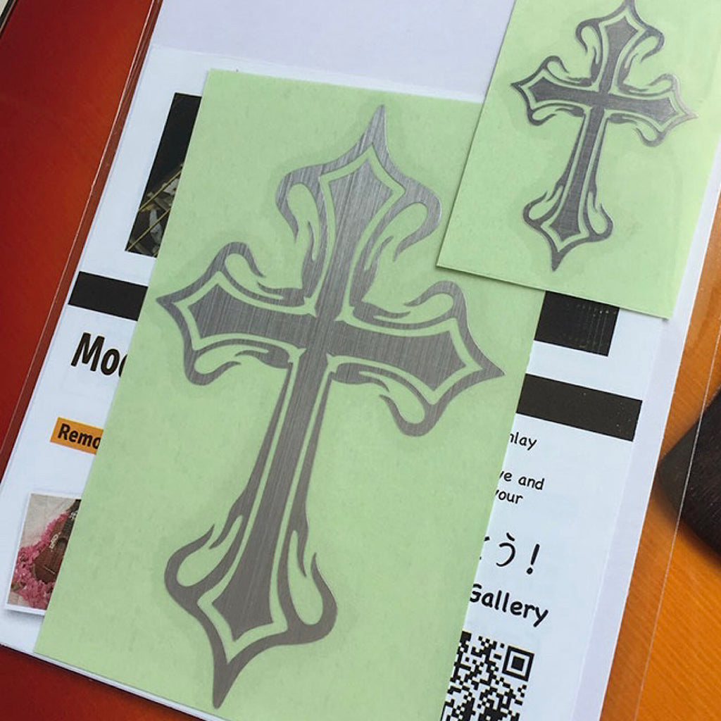 Metallic Tribal Crosses (Large & Small) - Inlay Stickers Jockomo