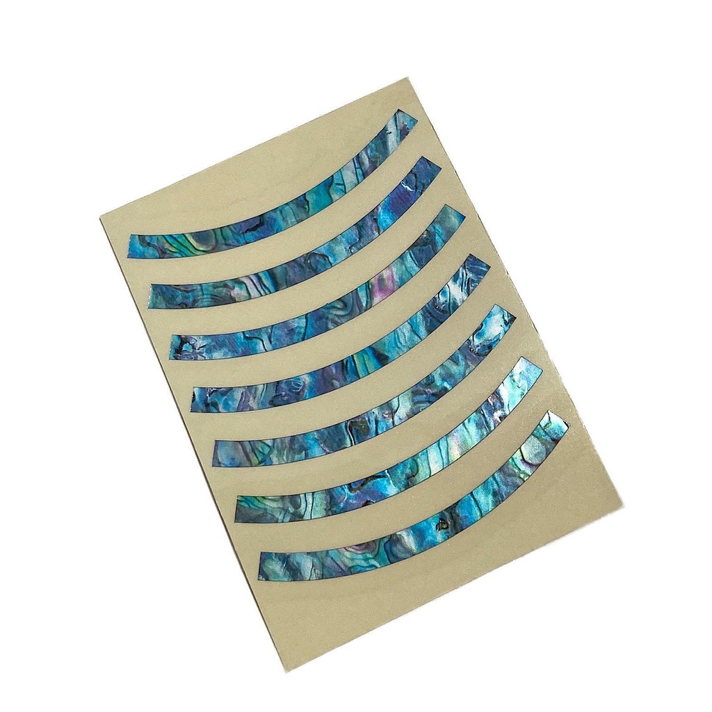 Rosette Stripes (Abalone Blue) - Purfling for Guitars - Inlay Stickers Jockomo