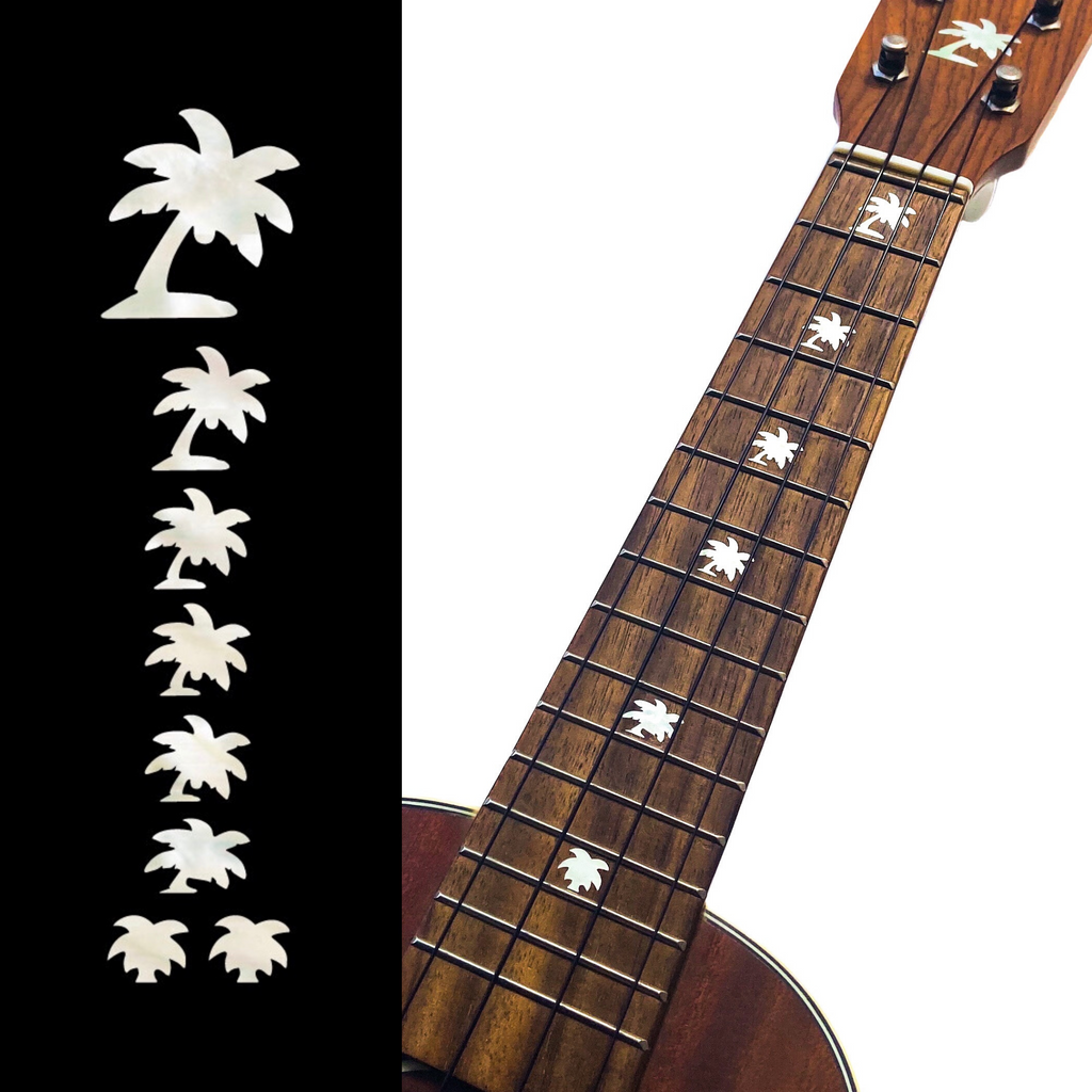 Palm Trees - Fret Markers for Ukuleles - Inlay Stickers Jockomo