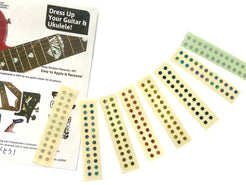 Guitar and ukulele fretboard dot stickers