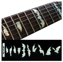 Bat Wings (Vampire Bats) - Fret Markers for Guitars & Bass -White Paerl