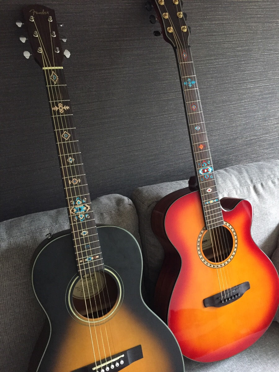 Native American style Ethnic pattern fret markers decals