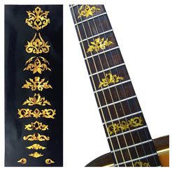 Vintage style Grateful Dead Jerry Garcia fret markers for guitars - ocher