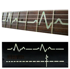 EKG (ECG) Heartbeat Line pulse fret markers for guitars