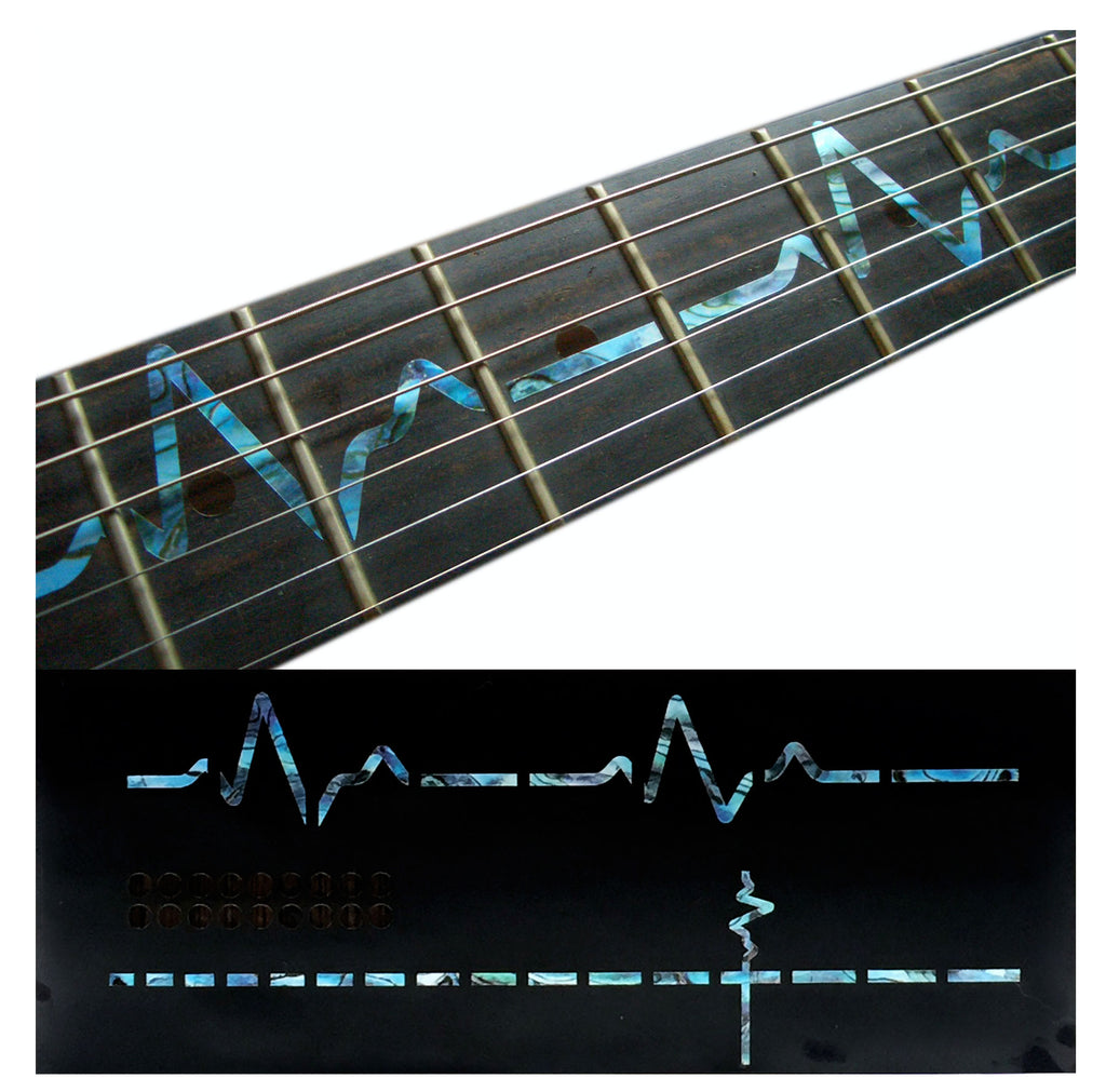 EKG (ECG) Heartbeat Line pulse fret markers for guitars