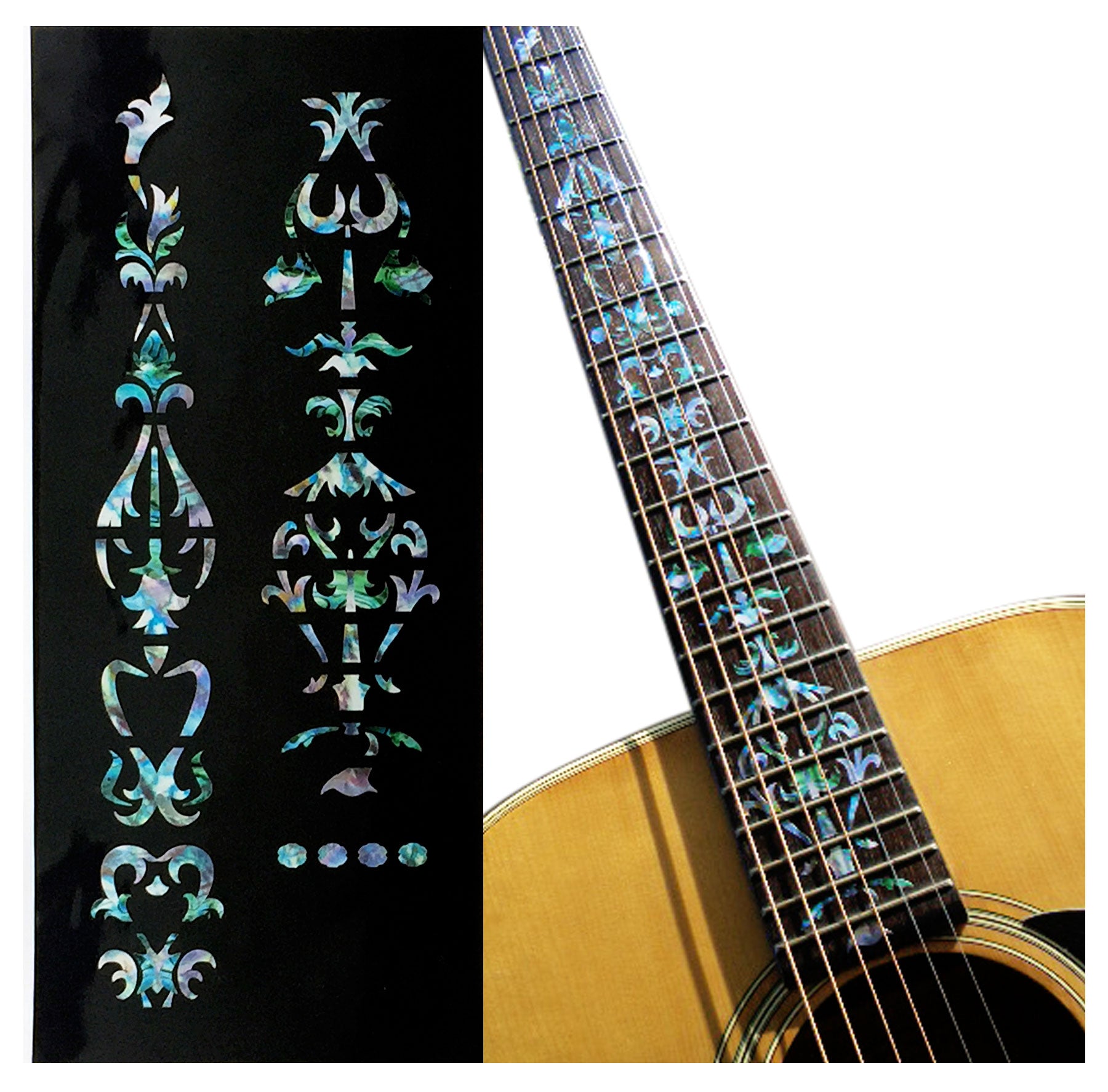 Taylor PS style fret markers decal for guitars - Tree of Vine