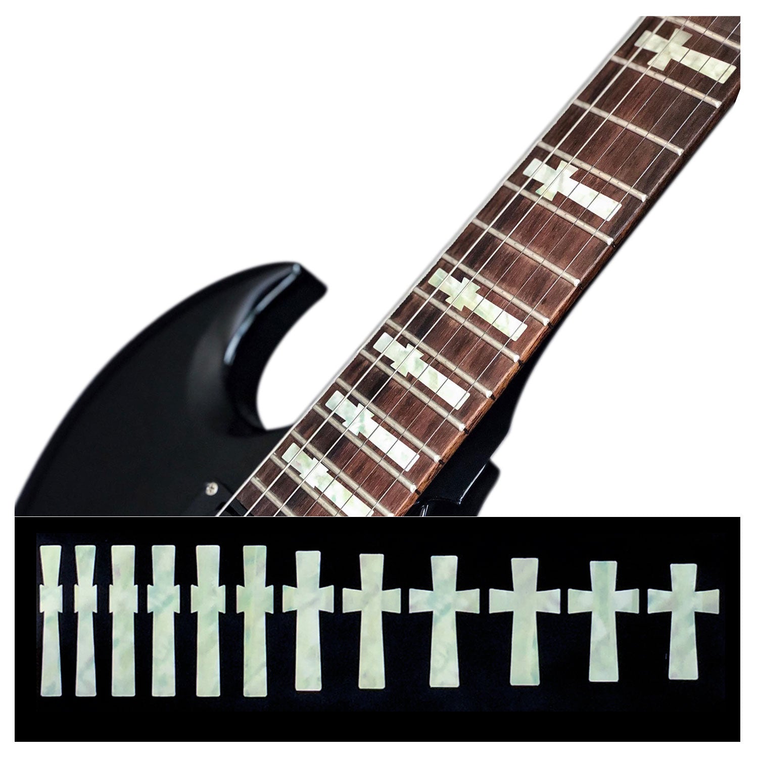 Tony Iommi Black Sabbath Gibson SG style Cross fret markers