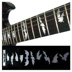 Bat Wings (Vampire Bats) - Fret Markers for Guitars & Bass - metallic
