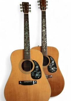 flowers with vine Takamine EF451DLX style fret markers for guitars