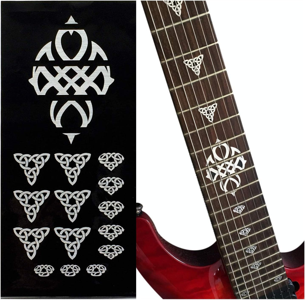 Celtic Triangle Knot (Metallic) - Emblem 12th Fret Markers Set - Inlay Stickers Jockomo