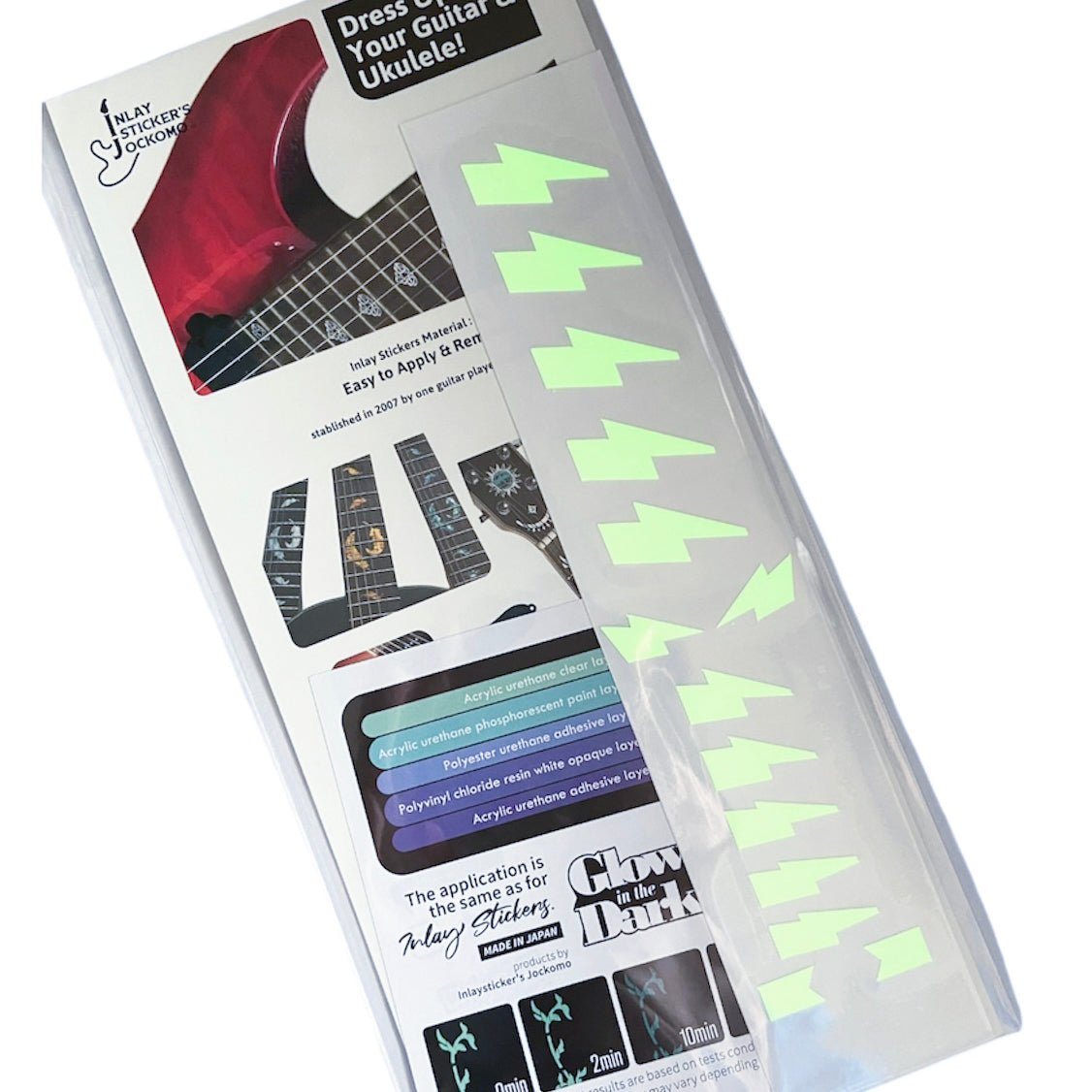 Glow in the Dark / Lightning Bolts - Inlay Stickers Jockomo