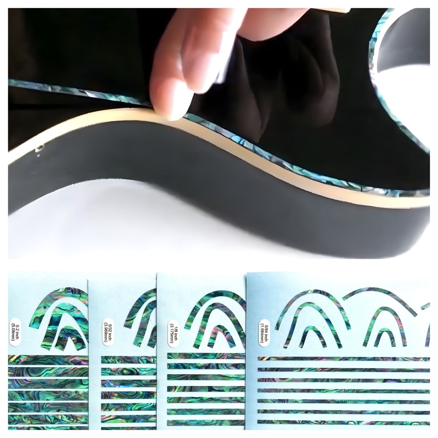 Binding Sticker Decals (Abalone Blue)