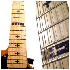 Cross Fret Markers - Inlay Sticker for guitar  & bass