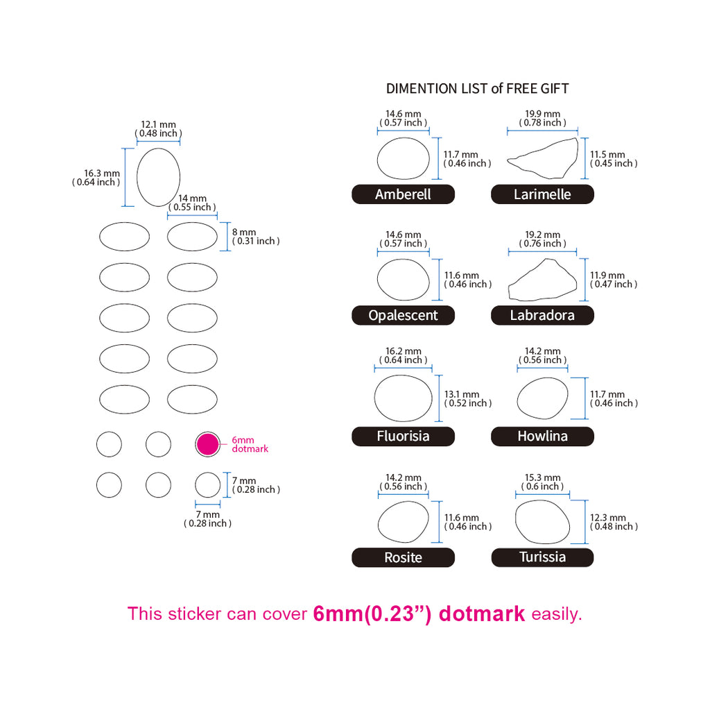 Gemtone Oval Fret Markers