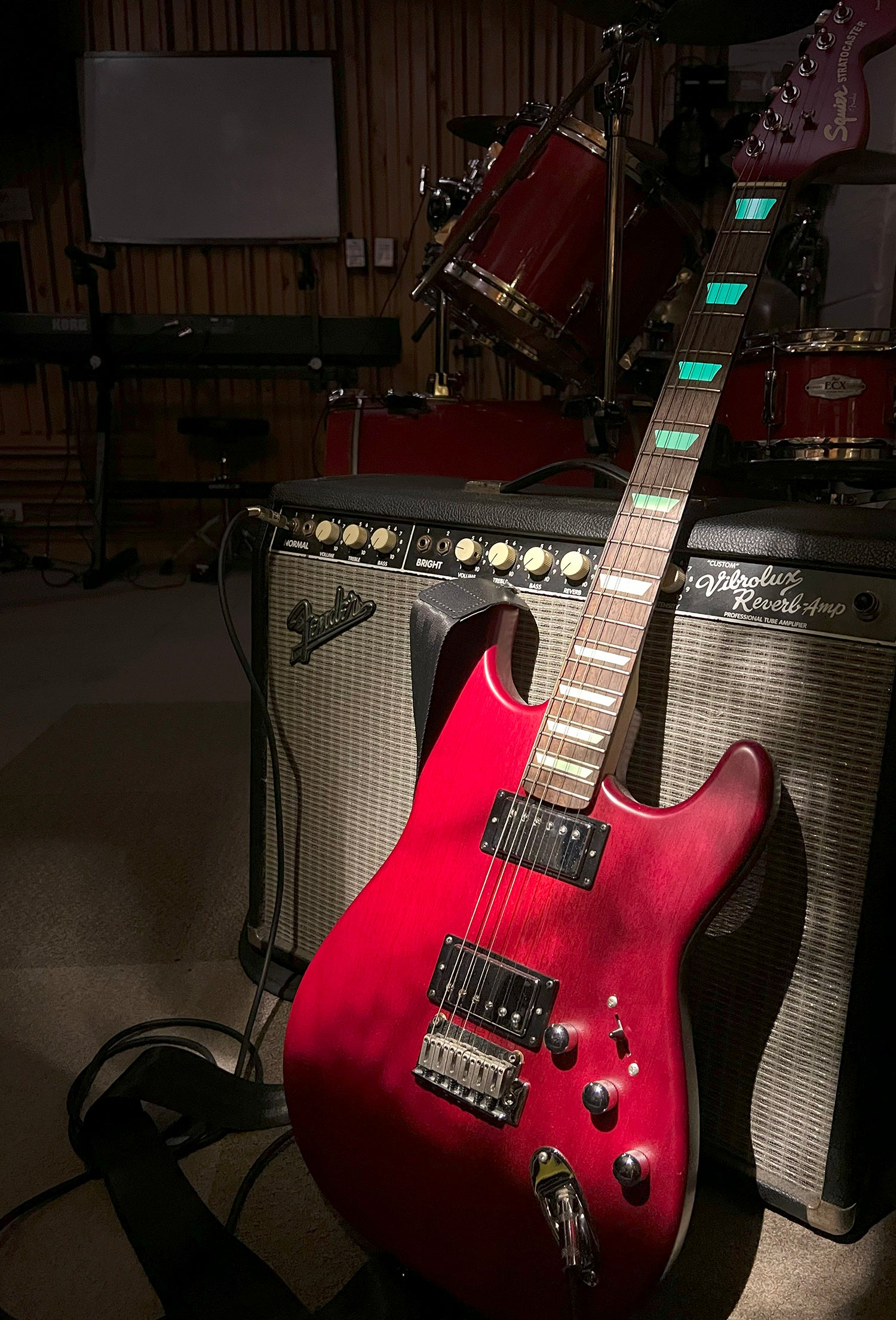 Glow in the Dark / Dish / Trapezoid Les Paul Style Fret Markers - Inlay Stickers Jockomo