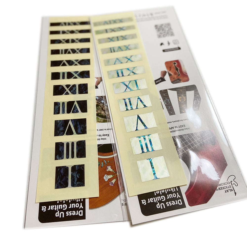 Roman Numeral Blocks by Inlay Sticker Jockomo