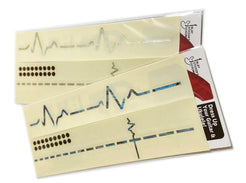 EKG (ECG) Heartbeat Line pulse fret markers for guitars