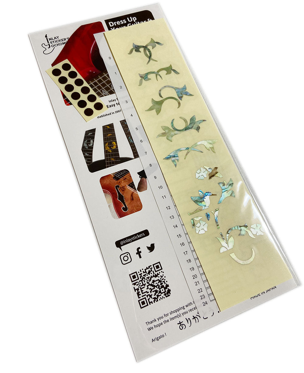 Traditional Taylor style fret markers for both electric & acoustic guitars