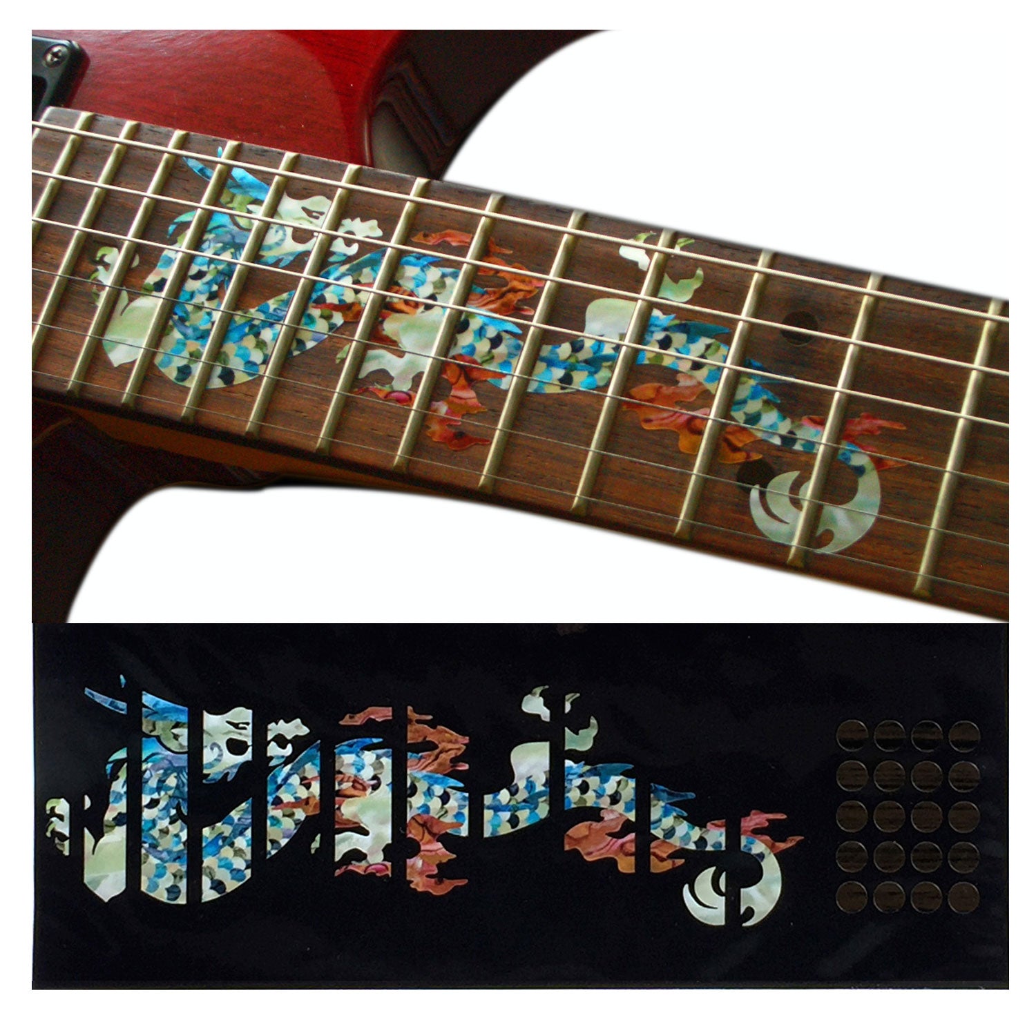 Dragon - Fret Markers decal for Guitars