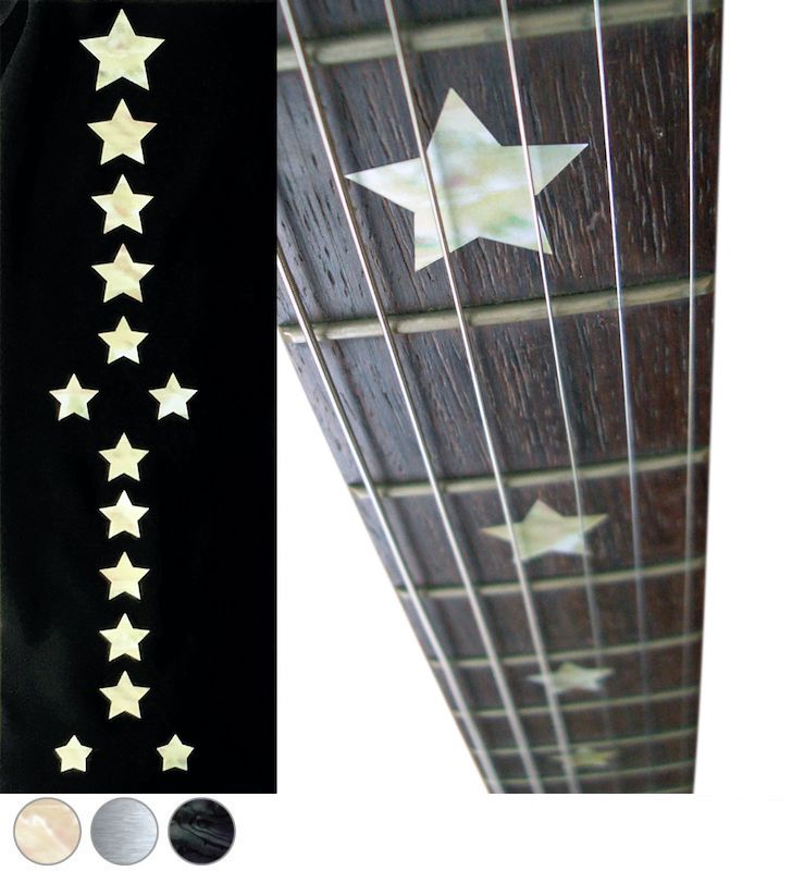 J-180 style stars fret markers for both guitars & bass