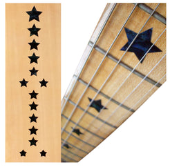 J-180 style stars fret markers for both guitars & bass - black stars