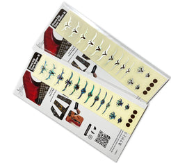 Traditional Taylor T5 style fret markers decal for guitars & bass