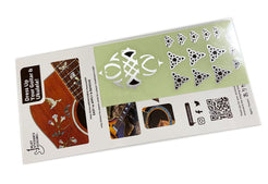 Celtic knot Cross Fret Markers for Guitar