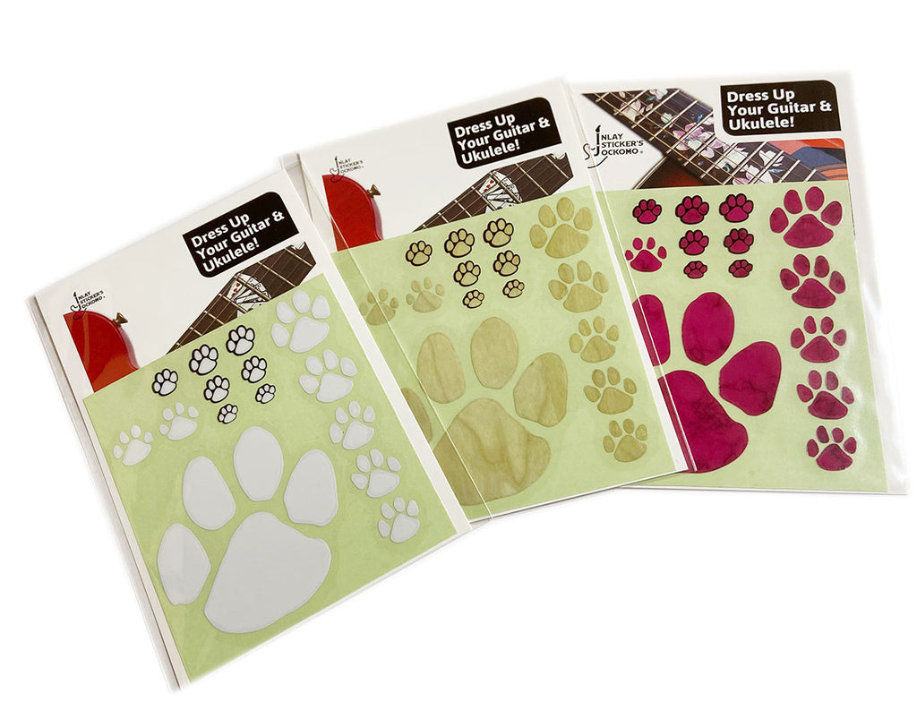 Animal Foot Prints - Fret Markers for Guitars & Bass
