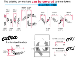 Flight Feathers - Inlay Stickers Jockomo
