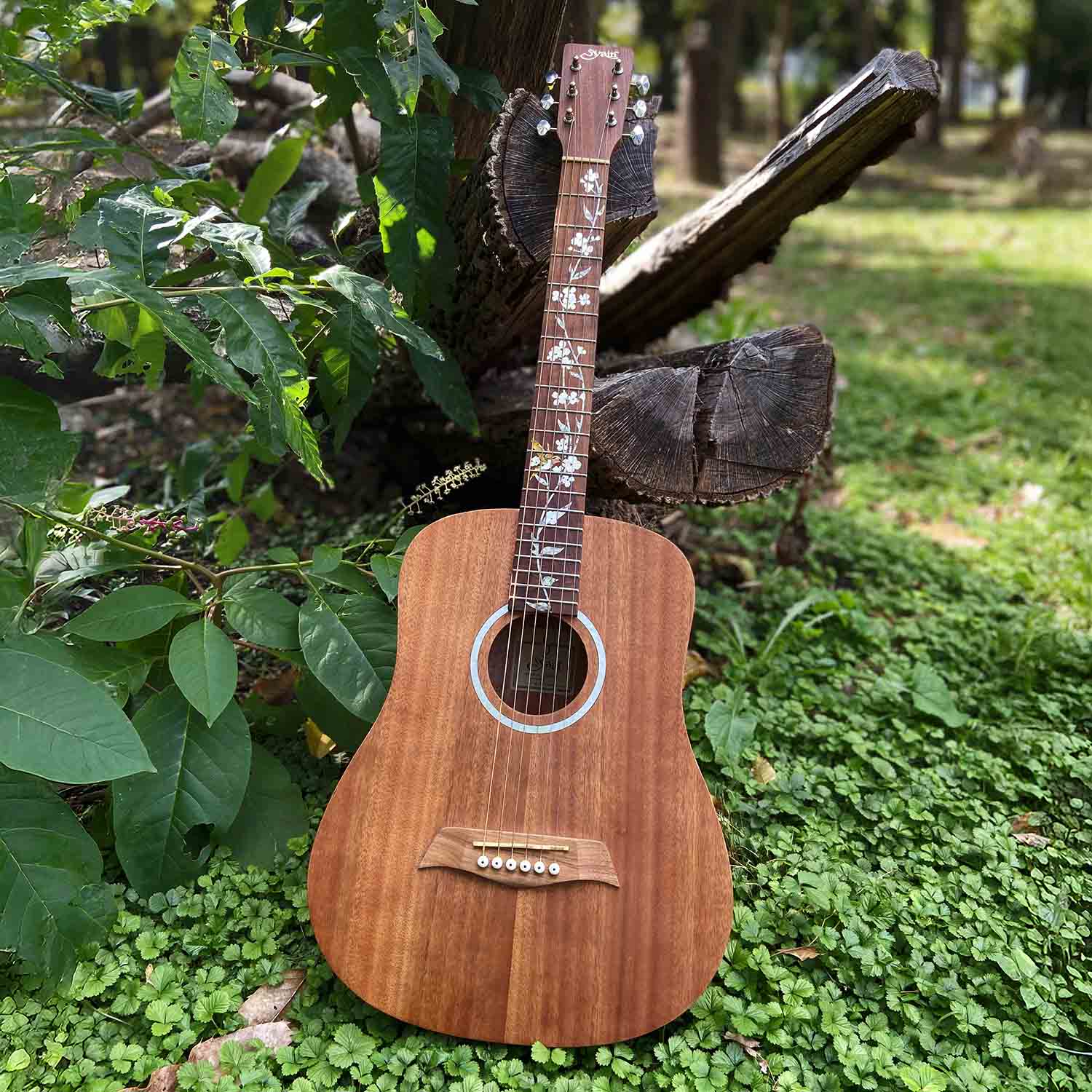 Tree of Life w/Hummingbird - Fret Markers for 23.5" Scale Travel Guitars - Inlay Stickers Jockomo