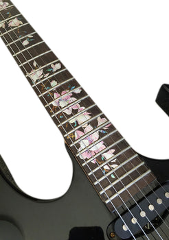 Magnolia Tree with Flowers Fret Markers by Inlay Sticker's Jockomo