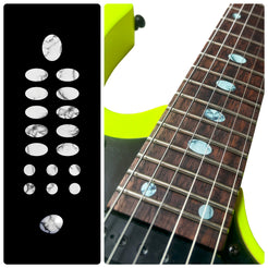 Gemtone Oval Fret Markers Decal - Howlina (howlite)
