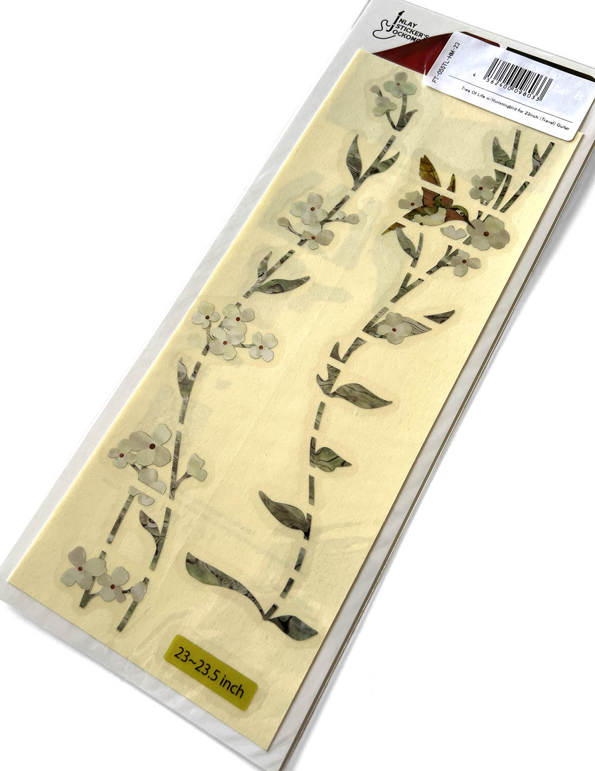 Tree of Life w/Hummingbird - Fret Markers for 23.5" Scale Travel Guitars - Inlay Stickers Jockomo