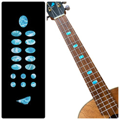 Gemtone Oval Fret Markers Decal - Larimelle (larimar)