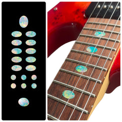Gemtone Oval Fret Markers Decal - Opalescent (opal)