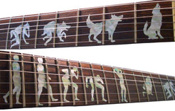 James Hetfield Metallica style Man to Wolf / Werewolf fret markers for guitars