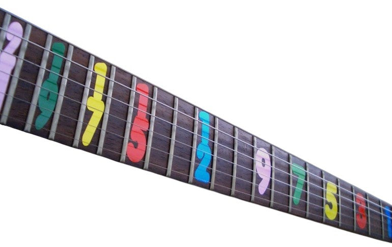 Kiesel JB24 Jason Becker Numbers style fret markers for guitars