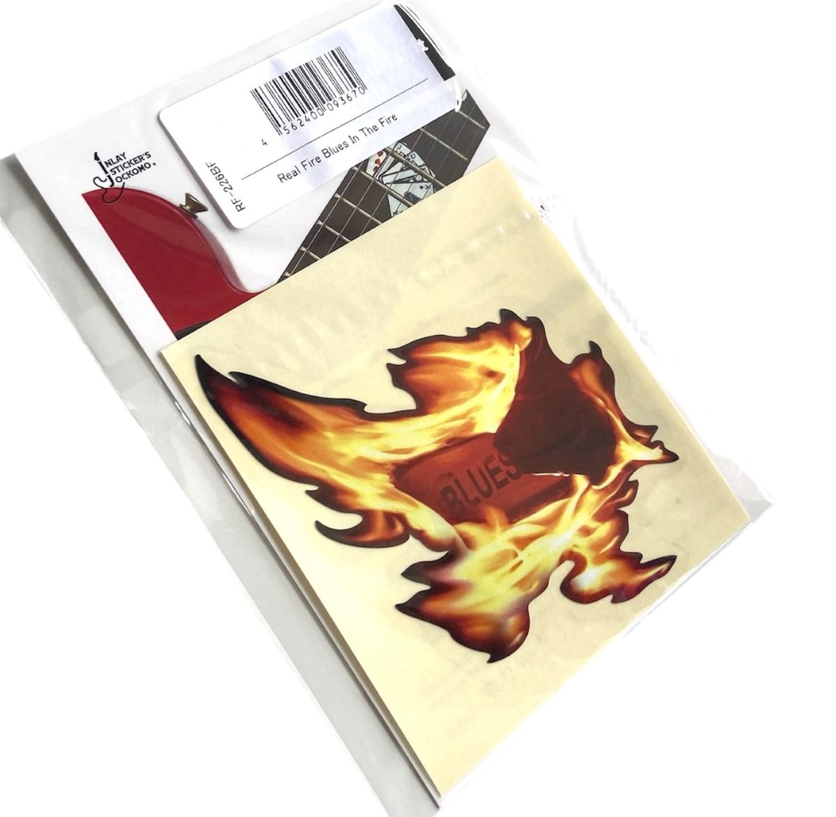 Real Fire Flame-Blues In The Fire Inlay Stickers Decals